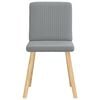 vidaXL Chaises à manger lot de 6 gris clair tissu