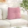 vidaXL Coussin de Dos Rose 60 x 24 x 50 cm Velours