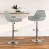 vidaXL Tabourets de bar lot de 2 gris clair tissu