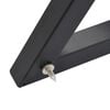 vidaXL Supports de haut-parleur de moniteur de studio 2 pcs Noir Acier