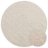 vidaXL Tapis ZIZUR cr&egrave;me &Oslash; 90 cm aspect de jute int&eacute;rieur et ext&eacute;rieur