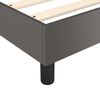 vidaXL Sommier à lattes de lit avec matelas Gris 120x200 cm Similicuir
