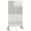 vidaXL &Eacute;cran de confidentialit&eacute; 100 x 50 x 180 cm Acier inoxydable