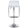 vidaXL Tabourets de bar pivotants lot de 2 blanc similicuir