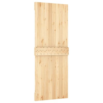 vidaXL Porte coulissante et kit de quincaillerie 80x210 cm pin massif