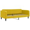 vidaXL Lit de jour avec gigogne et matelas jaune 90x200 cm velours