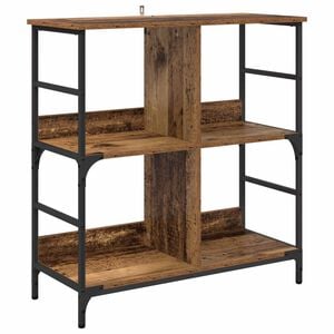 vidaXL &Eacute;tag&egrave;re 4 niveaux 78.5 x 33 x 82 cm Bois d'ing&eacute;nierie