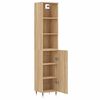 vidaXL Buffet haut Ch&ecirc;ne sonoma 34,5x34x180 cm Bois d'ing&eacute;nierie