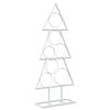 vidaXL Arbre de No&euml;l en m&eacute;tal KUOPIO 60 cm Acier Blanc