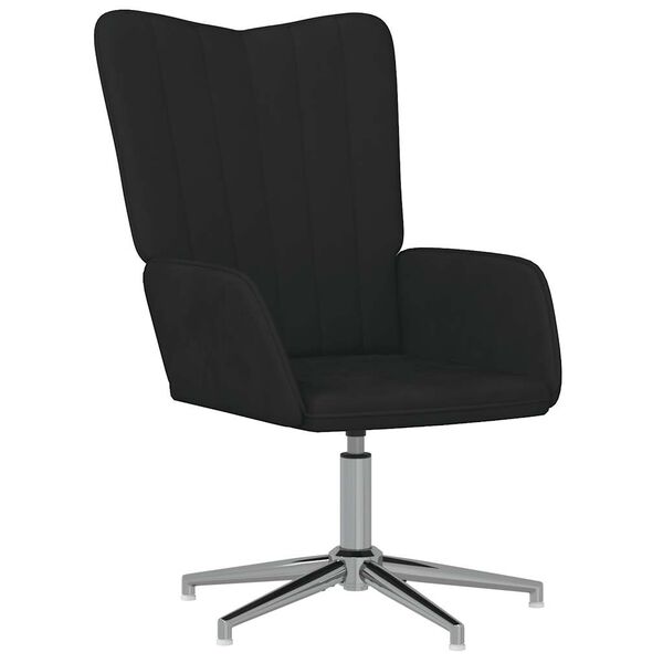 vidaXL Chaise de relaxation Noir Velours