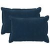 vidaXL Housse de coussin 2 pcs HOUTEN Bleu 30 x 50 cm
