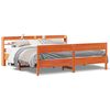 vidaXL Cadre de lit sans matelas cire marron 180x200cm bois pin massif