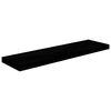 vidaXL Étagère murale flottante 2 pcs Noir brillant 90x23,5x3,8 cm MDF