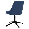 vidaXL Chaises pivotantes &agrave; manger lot de 2 bleu tissu