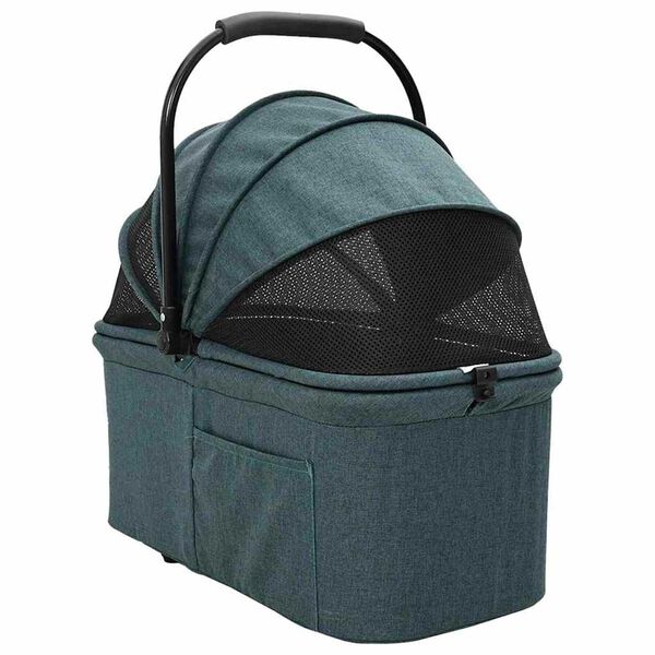 vidaXL Poussette Pliante pour Animaux Réglable Vert 78 x 54 x 101 cm