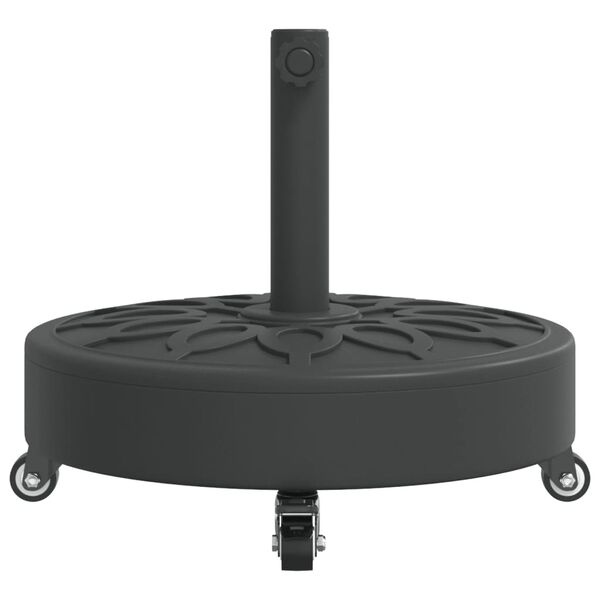 vidaXL Base de parasol avec roues pour m&acirc;ts &Oslash;38 / 48 mm 27 kg rond