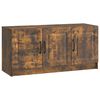 vidaXL Meuble TV Ch&ecirc;ne fum&eacute; 99 x 34,5 x 47 cm Bois d'ing&eacute;nierie