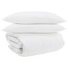 vidaXL Ensemble de Duvet avec oreiller 3 pi&egrave;ces Blanc Plume de canard