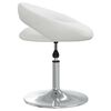 vidaXL Tabouret de bar Blanc Similicuir