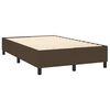 vidaXL Sommier &agrave; lattes de lit matelas et LED Marron fonc&eacute; 120x200 cm