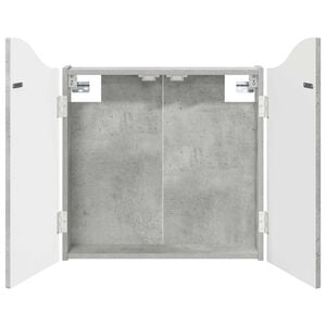 vidaXL Cabinet pour cible Gris b&eacute;ton 56 x 12 x 63 cm Bois d'ing&eacute;nierie