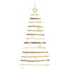 vidaXL Sapin de No&euml;l avec 50 LED Naturel 120 cm fr&ecirc;ne massif