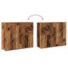 vidaXL Buffet vieux bois 91x29,5x75 cm bois d'ingénierie