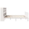 vidaXL Lit bibliothèque sans matelas blanc 180x200 cm bois pin massif