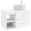 vidaXL Ensemble de mobilier de salle de bain 2 pcs Blanc