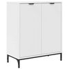 vidaXL Buffet Blanc 69,5 x 33 x 82 cm Bois d'ing&eacute;nierie