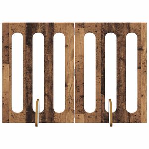 vidaXL Cl&ocirc;ture pliable pour animaux 2 pcs Bois de ch&ecirc;ne