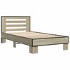 vidaXL Cadre de lit sans matelas ch&ecirc;ne sonoma 75x190 cm