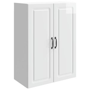 vidaXL Armoire Murale Blanc brillant 66 x 34,5 x 90 cm