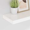 vidaXL &Eacute;tag&egrave;re murale flottante 2 pcs Blanc brillant 40x23x3,8 cm MDF