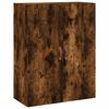 vidaXL Buffet haut Ch&ecirc;ne fum&eacute; 69,5x34x180 cm Bois d'ing&eacute;nierie