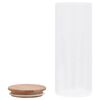 vidaXL Pots de conservation en verre couvercle en bambou 6 pcs 1000 ml