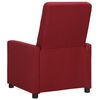 vidaXL Fauteuil inclinable Rouge bordeaux Tissu