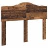 vidaXL Cadre de lit Bois ancien 135 x 190 cm Bois de pin massif