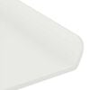 vidaXL &Eacute;tag&egrave;re flottante 2 pcs Blanc 60 x 9 x 2,5 cm Acier