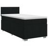 vidaXL Lit boxspring avec matelas Noir 80 x 200 cm Tissu