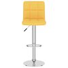 vidaXL Tabourets de bar lot de 2 jaune moutarde tissu