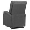 vidaXL Fauteuil de massage inclinable Gris fonc&eacute; Tissu