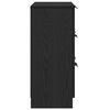 vidaXL Buffet avec tiroir Chêne noir 60 x 30 x 70 cm Bois d'ingénierie