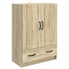 vidaXL Buffet Ch&ecirc;ne Sonoma 66 x 34,5 x 92 cm Bois d'ing&eacute;nierie