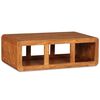 vidaXL Table basse Bois massif avec finition miel 90 x 50 x 30 cm