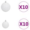 vidaXL Sapin de No&euml;l artificiel articul&eacute; 300 LED et boules 180 cm
