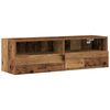 vidaXL Meuble TV mural 2 pcs Bois Ancien 100 x 30 x 30 cm