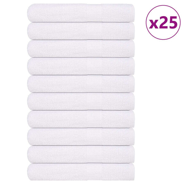vidaXL Serviettes de sauna FROGN 25 pcs blanc 80x200 cm 360 g/m&sup2;