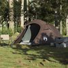 vidaXL Tente de camping tunnel 2 personnes marron imperméable