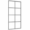 vidaXL Porte coulissante kit de quincaillerie noir 102,5x205 cm
